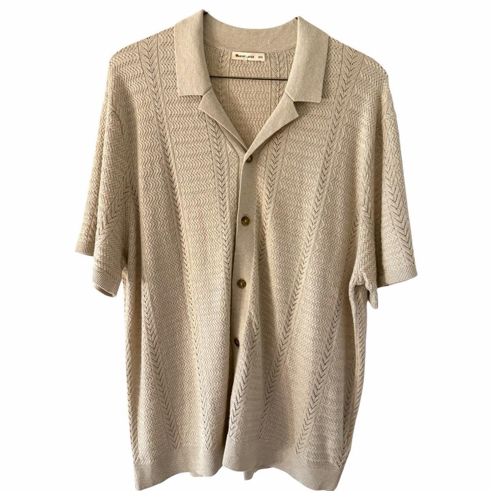 Men's Marine Layer Jaden Sweater Resort Shirt -  Sz 2XL - New